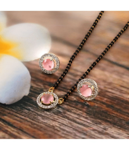 Pink Ad Round Mangalsutra