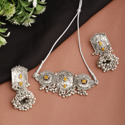 GS Yellow Round Leaf Choker