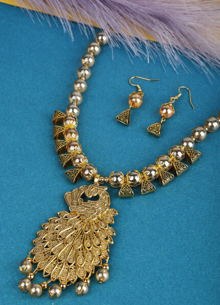 Golden Oxidised Golden Peacock