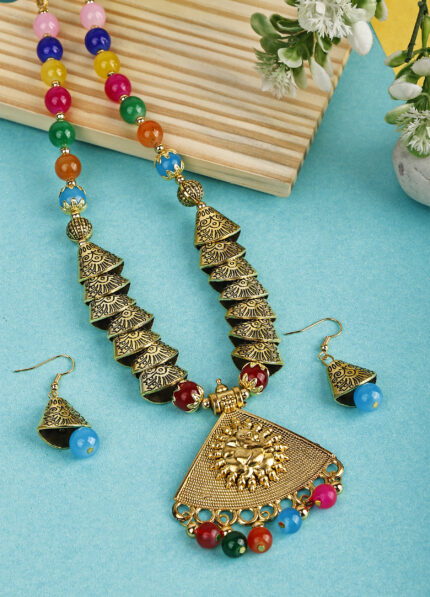 Multicolor Oxidised Samosa Ganesh Triangle